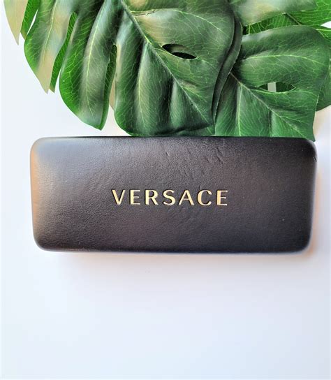 versace soft sunglass case|Versace eyeglass case hard black.